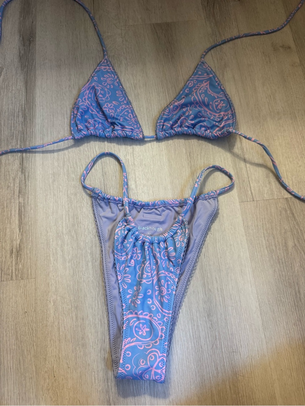 🌊Blackbough Triangle Bikini Set